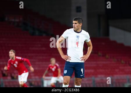 Copenaghen, Danimarca. 8 settembre 2020. Conor Coady (4) dell'Inghilterra visto durante la partita della UEFA Nations League tra la Danimarca e l'Inghilterra a Parken a Copenhagen. (Photo Credit: Gonzales Photo/Alamy Live News Foto Stock