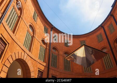 Particolare del Teatro Ferrara con spazio per la copia Foto Stock