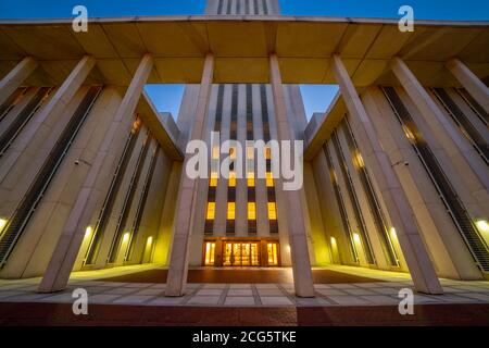 Foto notturna Florida state Capitol Building a Tallahassee, Florida Foto Stock