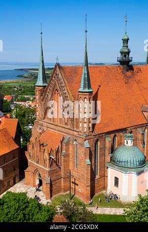 Cattedrale di Frombork, famosa chiesa in Polonia, Europa. Foto Stock