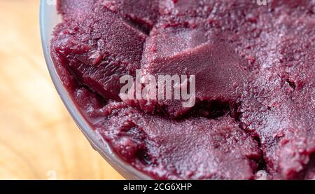 Congelato acai whit guaraná ( Açaí congelado com guaraná ). Cibo brasiliano. Foto Stock