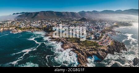 Foto aerea di Hermanus, Capo Occidentale, Sud Africa Foto Stock