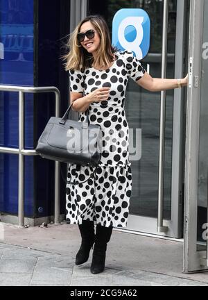 Londra, Regno Unito. 09 settembre 2020. Myleene Klass arriva al Global radio Studios di Londra. Credit: SOPA Images Limited/Alamy Live News Foto Stock