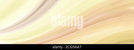 Astratto texture orizzontale di sfondo creativo con onde striate gialle pennello acquerello. Artistico minimo disegno splatter vettore utilizzato come elema Illustrazione Vettoriale