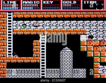 Legacy of the Wizard - Nintendo Entertainment System - NES Videogioco - solo per uso editoriale Foto Stock