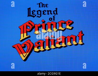 La leggenda del Principe Valiant - sistema di intrattenimento Nintendo - NES Videogame - solo per uso editoriale Foto Stock