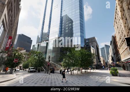 Downtown Crossing Boston, Massachusetts, Stati Uniti Foto Stock