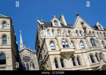 Grace Church School, Low Angle View of Exterior façade, 4th Avenue, New York City, New York, USA Foto Stock