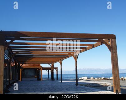 The A Hotels, Roda Beach Hotel, Resort and Spa, Roda, Corfù, Grecia in inverno Foto Stock