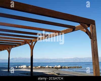 The A Hotels, Roda Beach Hotel, Resort and Spa, Roda, Corfù, Grecia in inverno Foto Stock