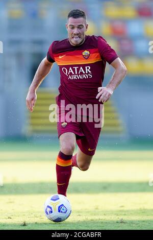 Frosinone, Italia. 13 Marzo 2019. Jordan Veretout di AS Roma durante il amichevole tra Frosinone e COME Roma allo Stadio Benito Stirpe, Frosinone, Italia, il 9 settembre 2020. Foto di Giuseppe Maffia. Credit: UK Sports Pics Ltd/Alamy Live News Foto Stock