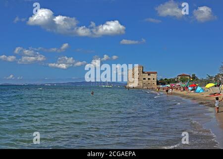 Spiaggia Torre Mozza. Foto Stock