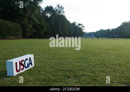 Pinehurst, Carolina del Nord, Stati Uniti. 28 maggio 2017. Comunicato stampa USGA: LIBERTY CORNER, N.J. (Settembre 9, 2020) Ã nel tentativo di espandere il suo impatto sul golf ed estendere la sua missione di campione e di far progredire il gioco, l'USGA istituirà "Golf House Pinehurst" in North Carolina, includendo entro il 2023 un nuovo impianto di test delle attrezzature, un centro di innovazione, un museo/centro visitatori e uffici, E ospitare cinque US Open Championships nello stato ricco di golf entro il 2047.l'annuncio aggiunge quattro US Open Championships da disputare sul famoso campo Pinehurst n° 2 Ã nel 2029, 2035, 2041 e 2047 Ã al alread Foto Stock