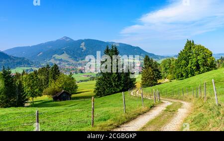 Impressioni autunnali dalla regione Pfronten a Ostallgäu Foto Stock