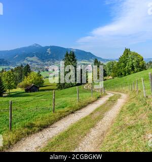 Impressioni autunnali dalla regione Pfronten a Ostallgäu Foto Stock