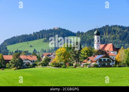 Impressioni autunnali dalla regione Pfronten a Ostallgäu Foto Stock