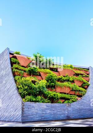 Vista esterna del Museo di Storia Naturale Lee Kong Chian, della Facoltà di Scienze, dell'Università Nazionale di Singapore. Foto Stock