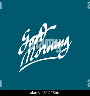 Buongiorno Sunshine bello vettore Calligraphy lettering motivazione frase Poster disegno. doodle illustrazione vettoriale Illustrazione Vettoriale