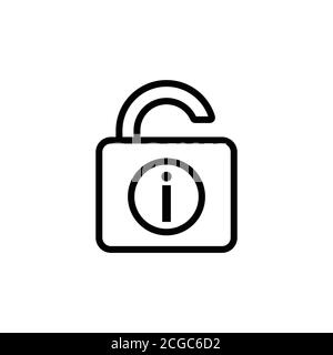 Icona della libertà di informazione. Vettore modello di progetto Illustrazione Vettoriale