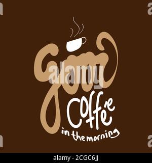 Buongiorno Sunshine bello vettore Calligraphy lettering motivazione frase Poster disegno. doodle illustrazione vettoriale Illustrazione Vettoriale