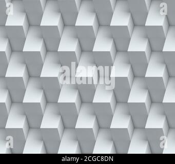 astratto sfondo cubico 3d senza giunture Foto Stock