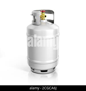 bombola di propano con gas compresso illustrazione 3d Foto Stock