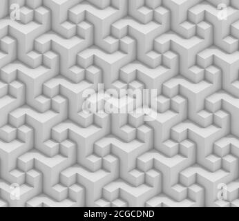 rendering 3d a struttura cubica senza cuciture Foto Stock