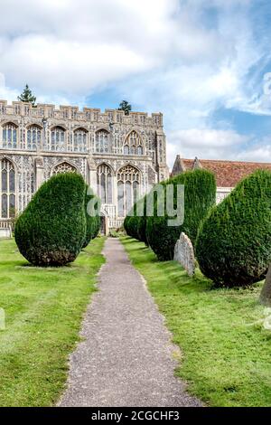 Chiesa della Santa Trinità in Long Melford Foto Stock