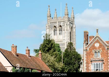 Chiesa della Santa Trinità in Long Melford Foto Stock