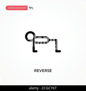 Inverti icona vettore semplice. Illustrazione vettoriale semplice e moderna per siti Web o applicazioni mobili Illustrazione Vettoriale
