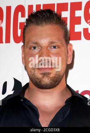Olivier Richters partecipa alla prima 'Ravers' al Frightfest al Cineworld il 28 agosto 2018 a Londra, Regno Unito. Foto Stock