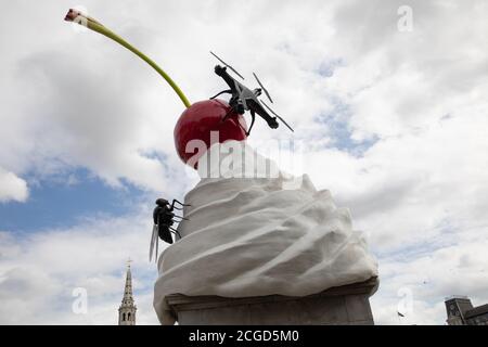 Londra, Regno Unito. 10 settembre 2020. La fine è l'opera dell'artista Heather Phillip che è stata svelata giovedì 30 luglio, il quarto Plinth in Trafalgar Square di Londra. È la tredicesima commissione Plinth dall'inizio del programma nel 1998. Credit: Keith Larby/Alamy Live News Foto Stock