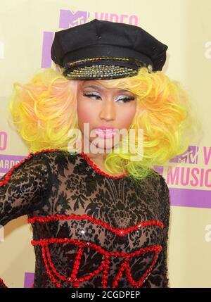 LOS ANGELES, CA - SETTEMBRE 06: Nicki Minaj al MTV Video Music Awards 2012 allo Staples Center il 6 settembre 2012 a Los Angeles, California. © mpi28/MediaPunch inc Foto Stock