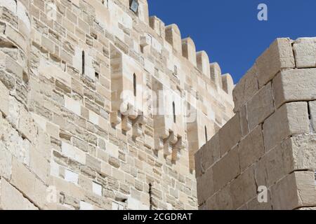 Finestre in cittadella qaitbey Foto Stock