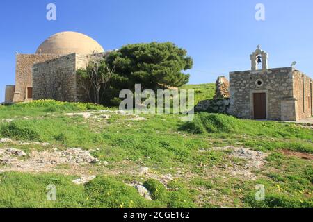 Retimno fortezza veneziana a Creta, Grecia Foto Stock