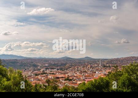 Fondazione coloniale della città vista da Mirador de la Recoleta, Sucre, centro città patrimonio mondiale dell'UNESCO, Bolivia, Chuquisaca, Bolivia, America Latina Foto Stock