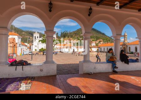 Plaza Pedro de Anzúrez, Mirador de la Recoleta, Sucre, capitale costituzionale della Bolivia, Dipartimento di Chuquisaca, Bolivia, America Latina Foto Stock