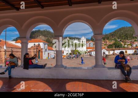 Plaza Pedro de Anzúrez, Mirador de la Recoleta, Sucre, capitale costituzionale della Bolivia, Dipartimento di Chuquisaca, Bolivia, America Latina Foto Stock