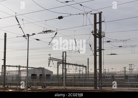 Deposito della ferrovia del polo nord Foto Stock