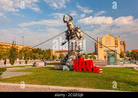 Verona statua del gladiatore 3 Foto Stock