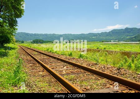 Minami Aso ferroviarie, Prefettura di Kumamoto, Giappone Foto Stock