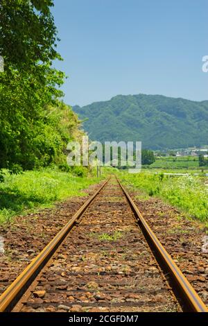 Minami Aso ferroviarie, Prefettura di Kumamoto, Giappone Foto Stock