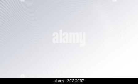 Linee grigie ondulate su sfondo grigio chiaro. Sfondo astratto semplice e moderno con risoluzione 4k. Spazio di copia. Foto Stock
