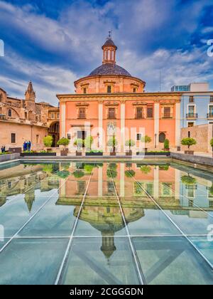 3 marzo 2020: Valencia, Spagna - la Basilica de la Virgen de los Desamparados (Basilica di nostra Signora dei abbandonati), un santuario della santa patrona... Foto Stock