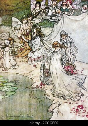 Rackham Arthur - a Midsummer Night's Dream 2 - inglese Scuola - 19 ° secolo Foto Stock