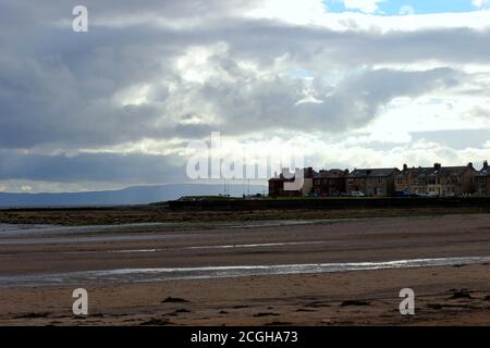 Troon, Scozia a bassa marea Foto Stock