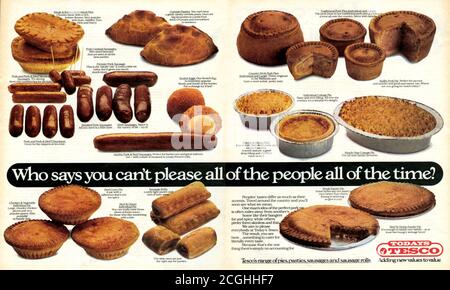 1980 UK Tesco Magazine Advert Foto Stock