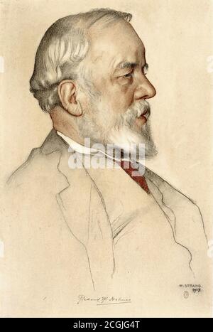 Strang William - Sir Richard Holmes Librarian - British School - 19 ° secolo Foto Stock