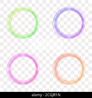Set astratto colorato di sfondi con cerchi. eps 10 Illustrazione Vettoriale
