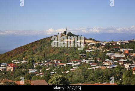 Vista panoramica di Sighnaghi. Kakheti. La Georgia Foto Stock